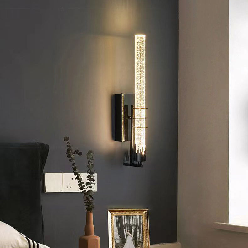 Luxury Cylinder Iron Crystal LED Wall Sconce Lamp