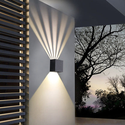 Pure Dimmable Angle Square LED Outdoor Wall Sconce Lamp