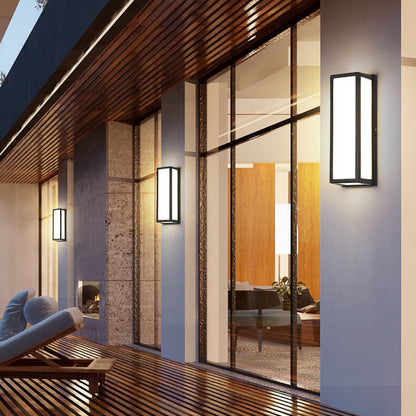 Square Aluminum Acrylic LED Waterproof Wall Sconce Lamp