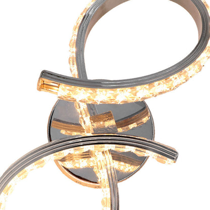 Creative Strip Aluminum Crystal LED Wall Sconce Lamp