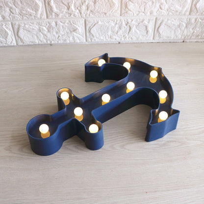 Scandinavian Boat Anchor ABS Battery LED Wall Sconce Lamp