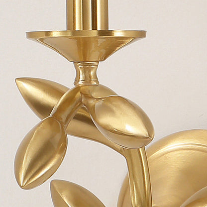 Gold Finish Frame Fabric Shade 1-Light Wall Sconce Lamp