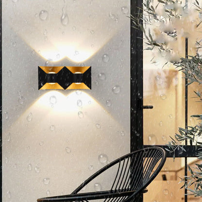 Simplicity Waterproof Aluminum Square LED Wall Sconce Lamp