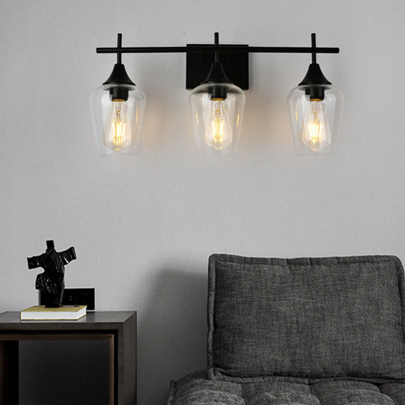 Traditional Wine Glass Iron 2/3 Light Wall Sconce Lamp