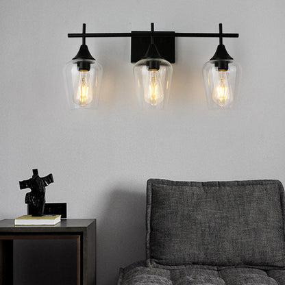 Traditional Wine Glass Iron 2/3 Light Wall Sconce Lamp
