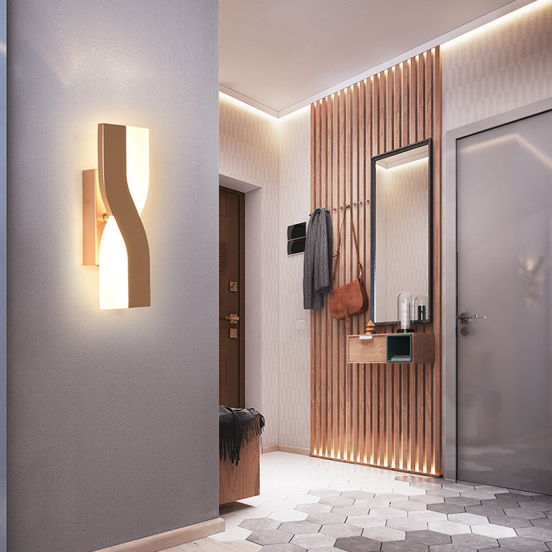Creative Rotatable Funnel Iron Acrylic LED Wall Sconce Lamp