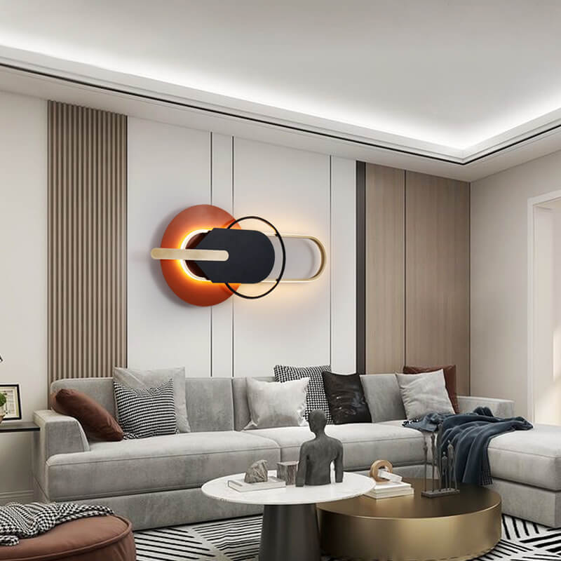 Scandinavian Circle Ring Geometric LED Wall Sconce Lamp