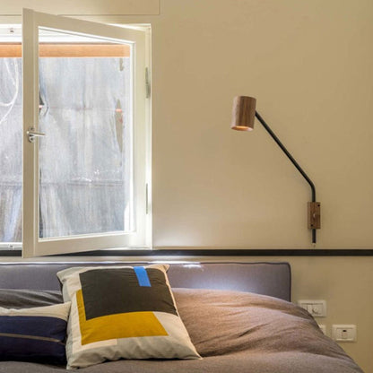 Simplicity Cylinder Shade Iron 1-Light Wall Sconce Lamp