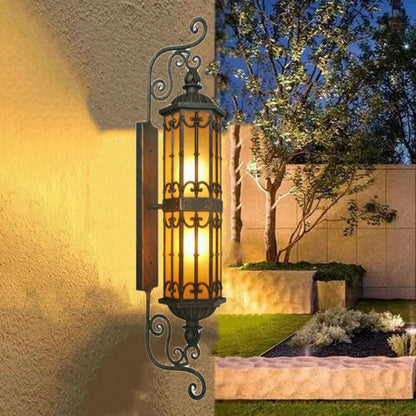 Creative Glass Strip 1-Light Outdoor Wall Sconce Lamp