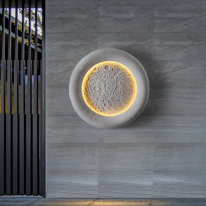 Waterproof Round Moon Warm Light LED Wall Sconce Lamp