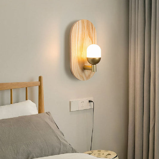 Acrylic Lamp Shade Log Brand 1-Light Wall Sconce Lamp