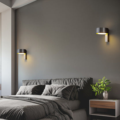Round Rectangle Full Copper Acrylic LED Wall Sconce Lamp
