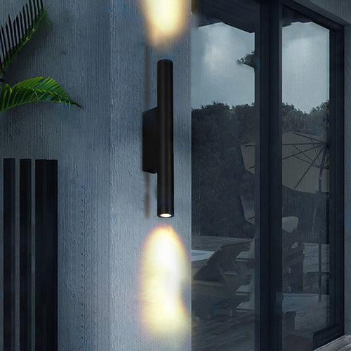 Long Tempered Glass LED Waterproof Wall Sconce Lamp