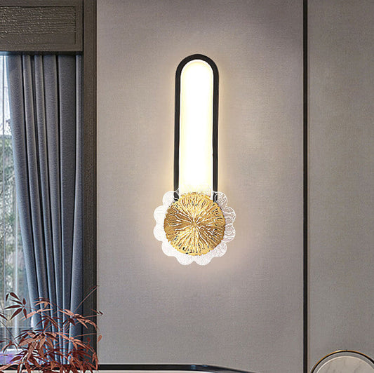 Full Copper Minimalist Ring Design LED Wall Sconce Lamp