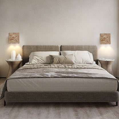 Traditional Japanese Square Stone 2-Light Wall Sconce Lamp