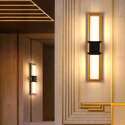 Aluminum Acrylic Shade LED Waterproof Wall Sconce Lamp