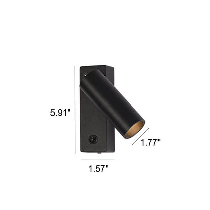 Solid Color Rotatable Aluminum LED Wall Sconce Lamp
