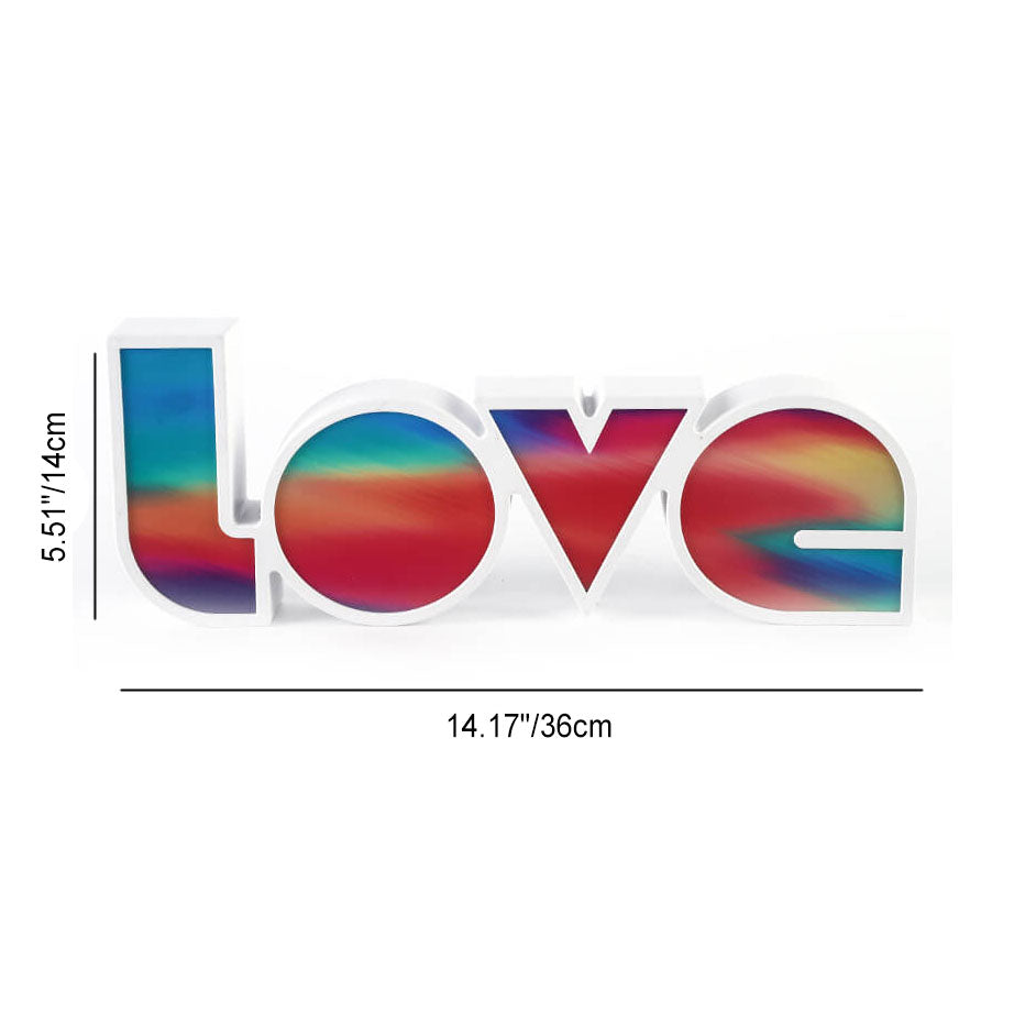 Contemporary Love Letters Table Lamp