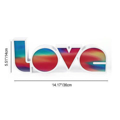 Contemporary Love Letters Table Lamp