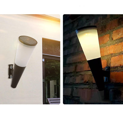 Solar Horn Design LED Outdoor Decoration Wall Sconce Lamp
