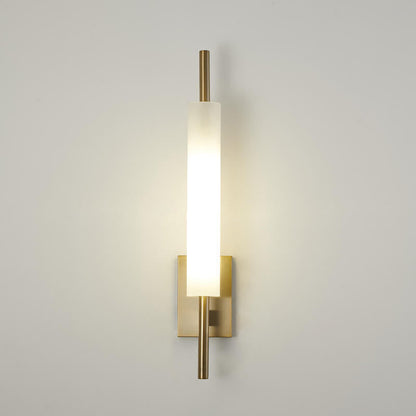 Modern Luxury Long Glass Column Design LED Wall Sconce Lamp