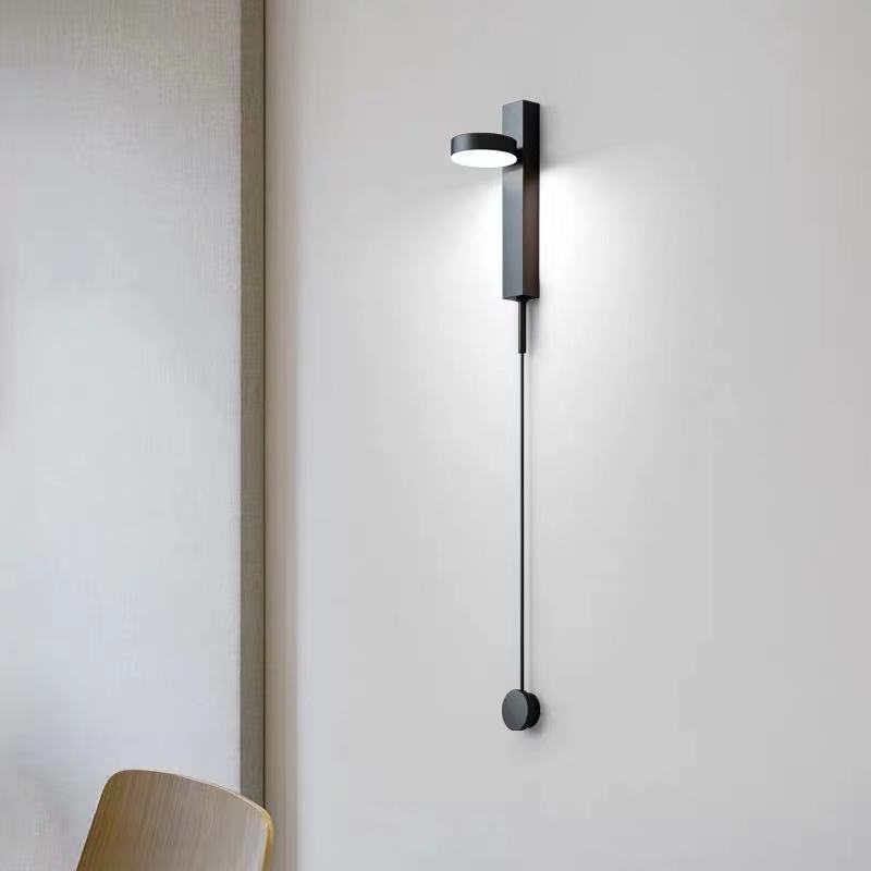 Hardware Acrylic Rotatable Round Shade LED Wall Sconce Lamp