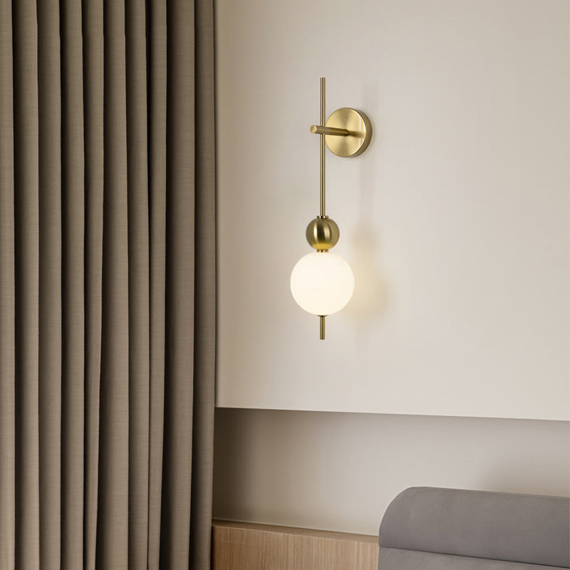 Round Ball String Aluminum Plastic LED Wall Sconce Lamp