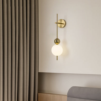Round Ball String Aluminum Plastic LED Wall Sconce Lamp