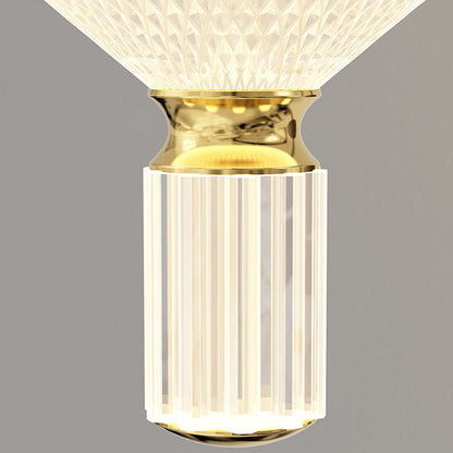 Iron Aluminum Acrylic Rhombic Column LED Wall Sconce Lamp