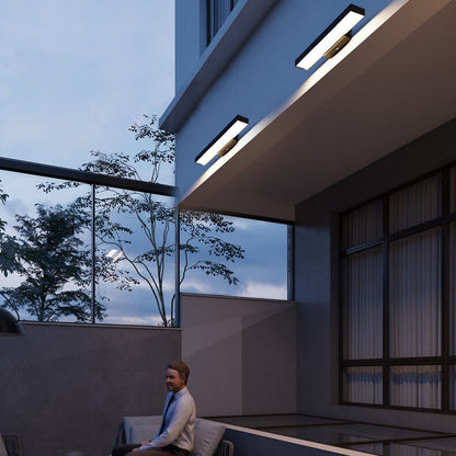 Modern Minimalist Flat LED Sensor Outdoor Wall Sconce