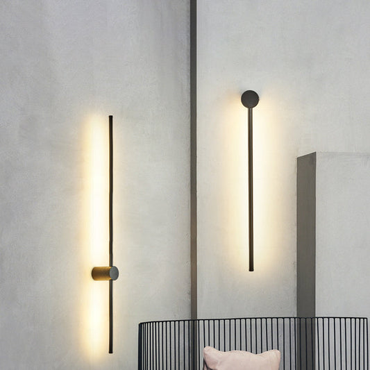 Minimalist Aluminum Straigh Line LED Wall Sconce Lamp