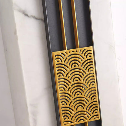 Chinese Stainless Steel Faux Marble LED Wall Sconce Lamp