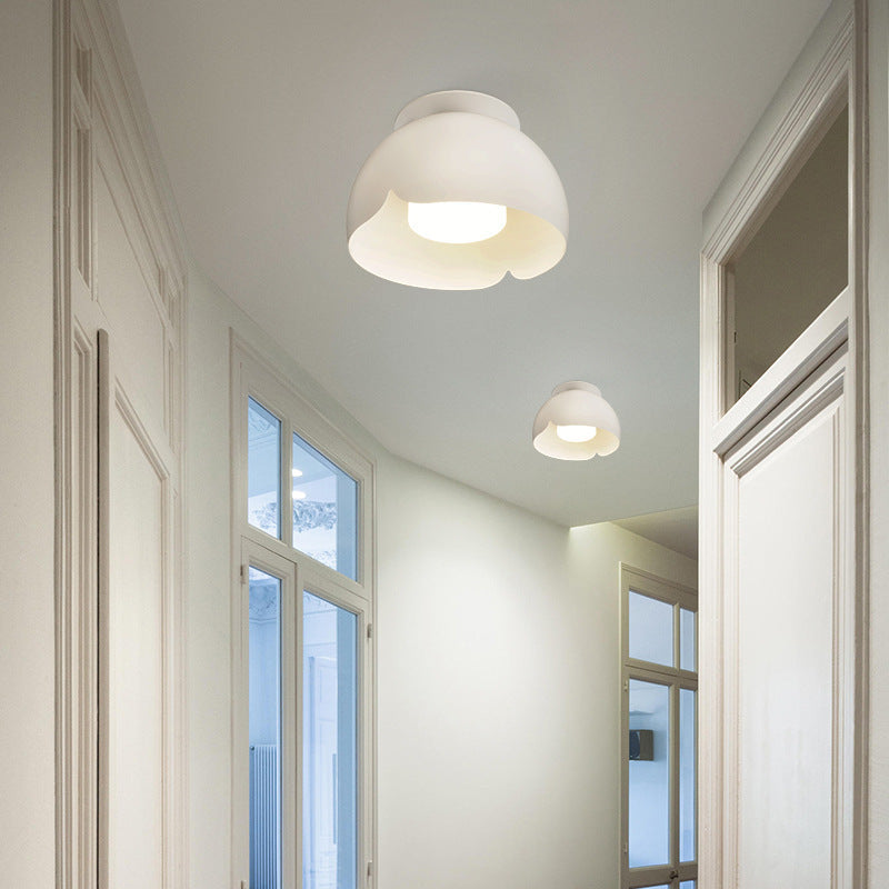 Pure White Iron LED Wall Sconce Lamp Flush Mount Lighting