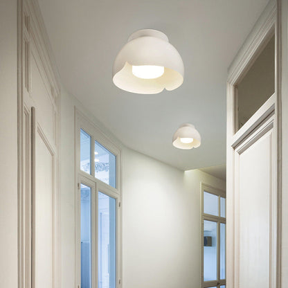 Pure White Iron LED Wall Sconce Lamp Flush Mount Lighting