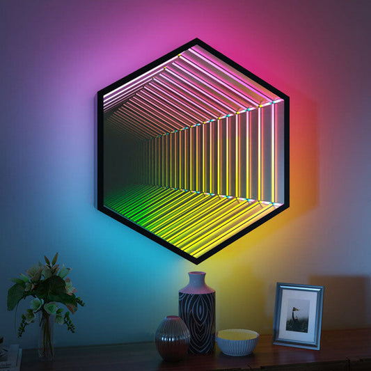 RGB Hexagonal/Octagon LED Decorative Wall Sconce Lamp