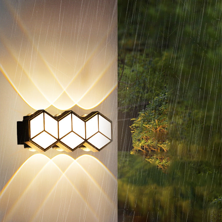 Waterproof Aluminum Acrylic Lozenge LED Wall Sconce Lamp