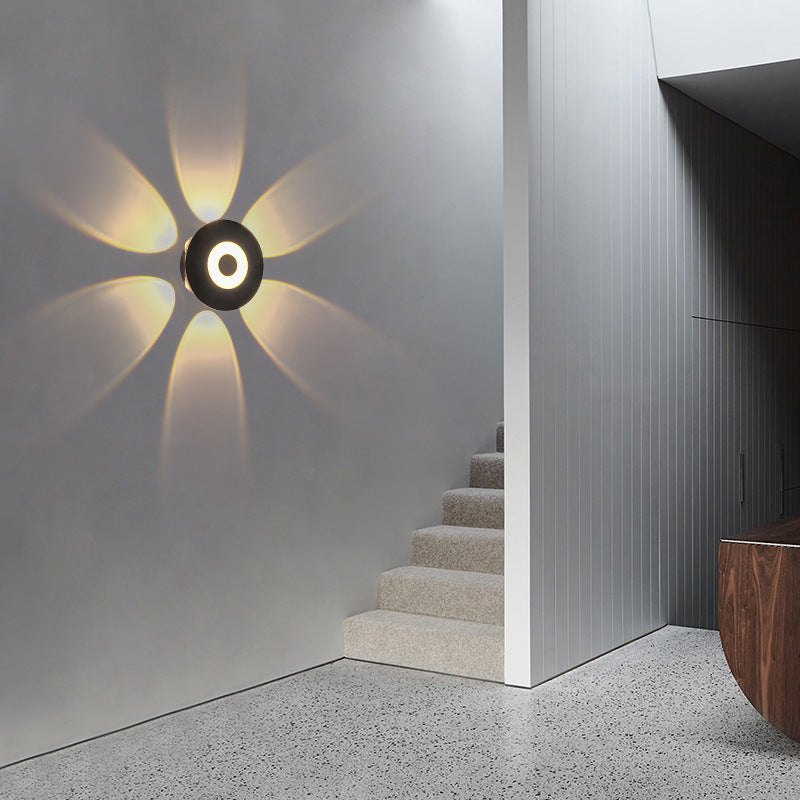 Scandinavian Aluminum Round Shade LED Wall Sconce Lamp