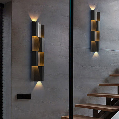Waterproof Stainless Steel Rectangular LED Wall Sconce Lamp