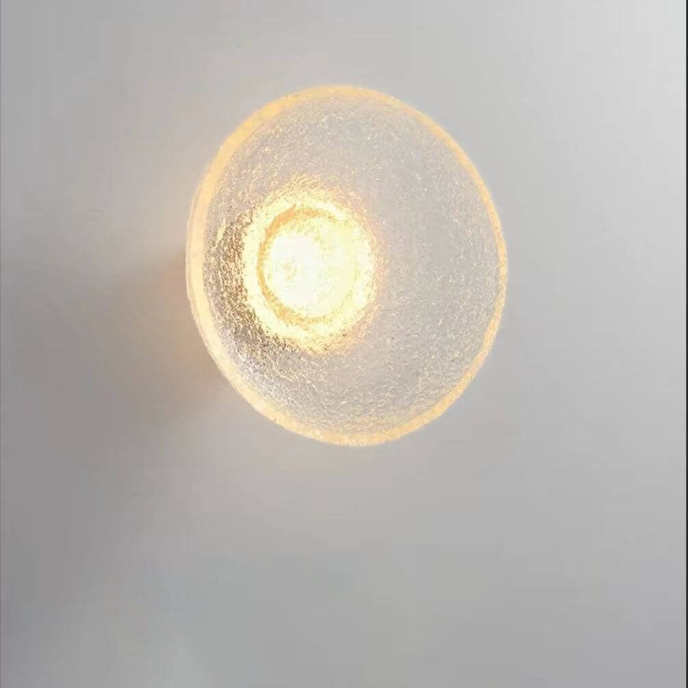 Nordic Resin Wrought Iron Round LED Wall Sconce Lamp
