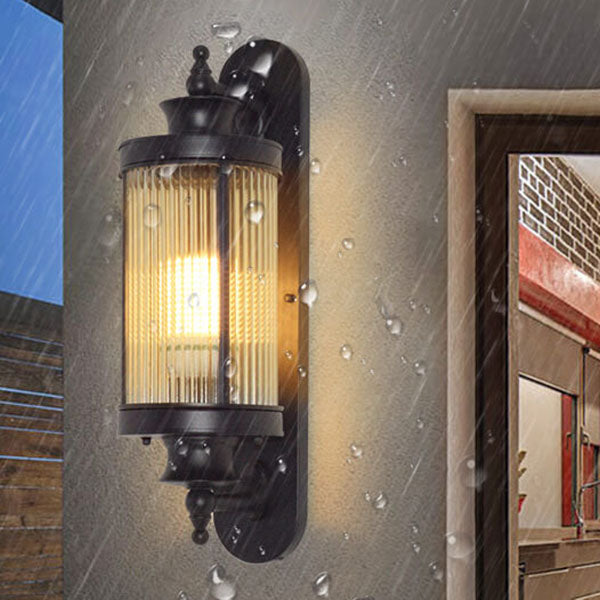 Chinese Iron Outdoor Waterproof 1-Light Wall Sconce Lamp