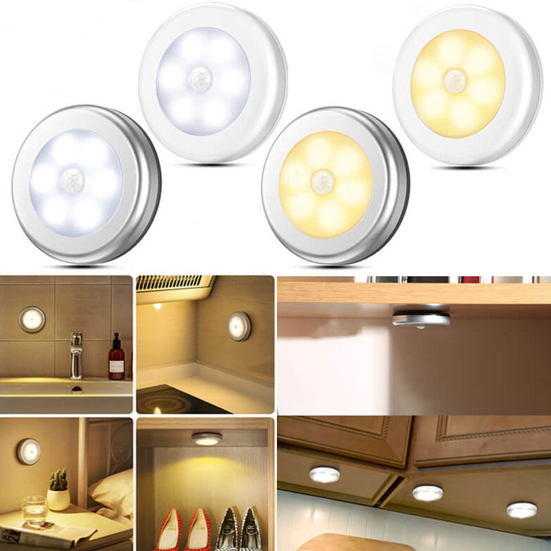 Smart Body Sensing Round LED Night Light Wall Sconce Lamp