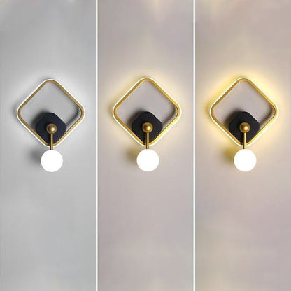 Oval Round Square Iron Aluminum LED Wall Sconce Lamp