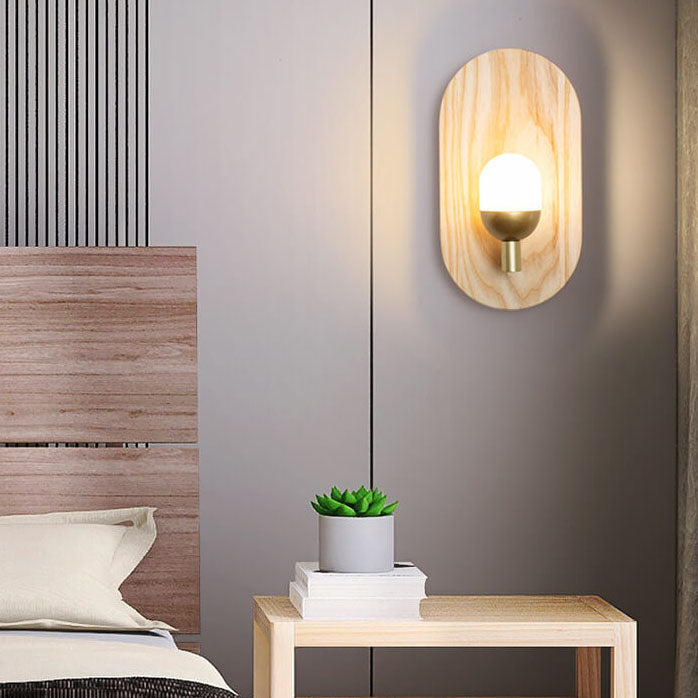 Acrylic Lamp Shade Log Brand 1-Light Wall Sconce Lamp