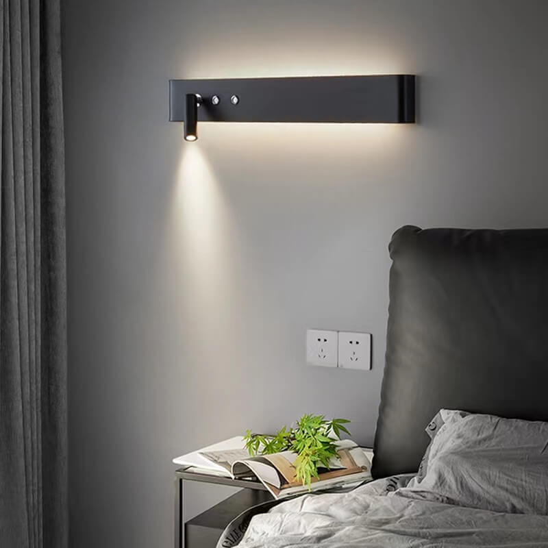 Minimalist Rectangular Aluminum Iron LED Wall Sconce Lamp