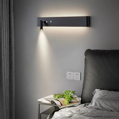 Minimalist Rectangular Aluminum Iron LED Wall Sconce Lamp