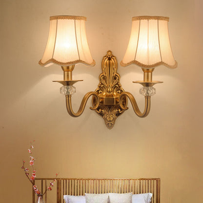 Luxury Hardware Kraft Paper 1/2-Light Wall Sconce Lamp