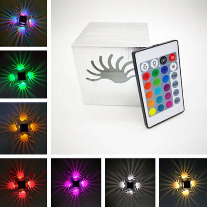 Square Phoenix Tail LED Decorative Wall Sconce Lamp