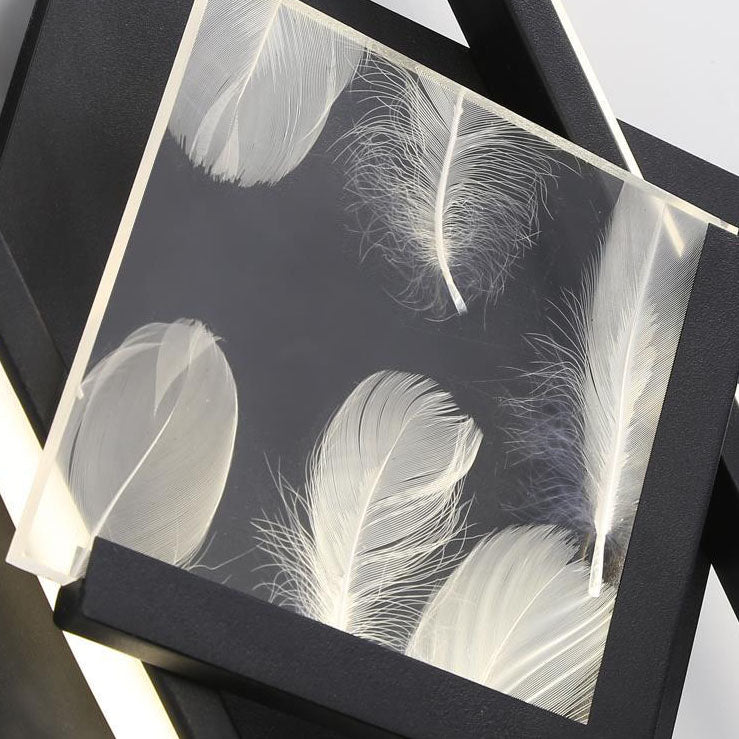 Rectangle Square Aluminum Acrylic LED Wall Sconce Lamp
