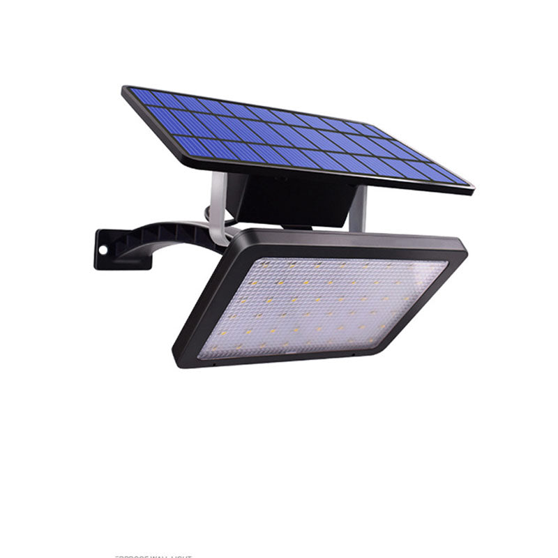Modern Minimalist Solar Square Plastic LED Wall Sconce Lamp