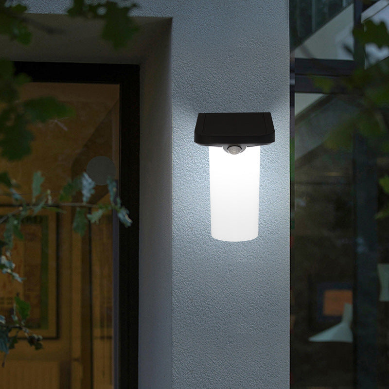 Simplicity ABS Column LED Outdoor Wall Sconce Lamp